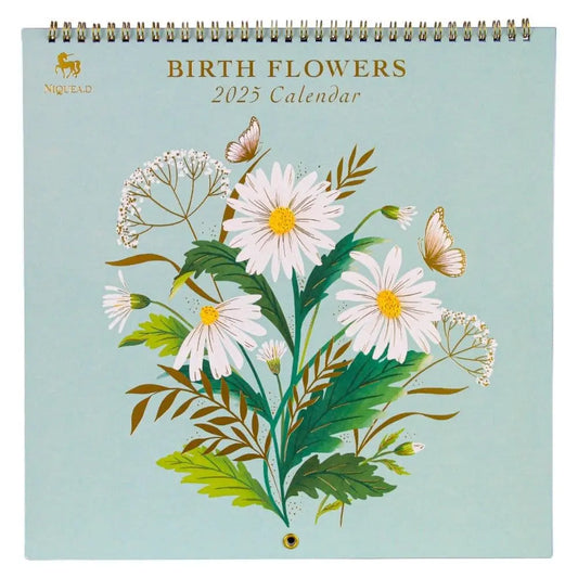 Birth Flowers 2025 Wall Calendar