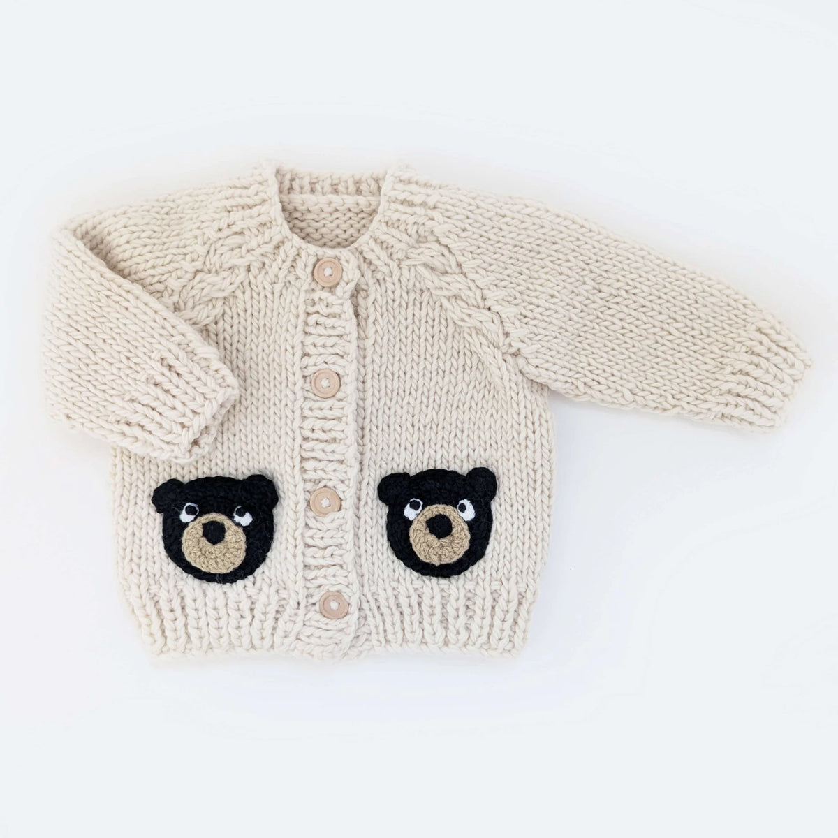 Black Bear Cardigan For Baby & Toddler