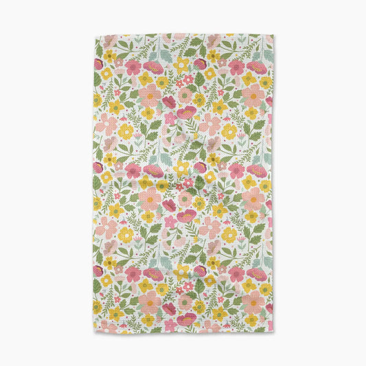 Geometry Blooming Days Tea Towels