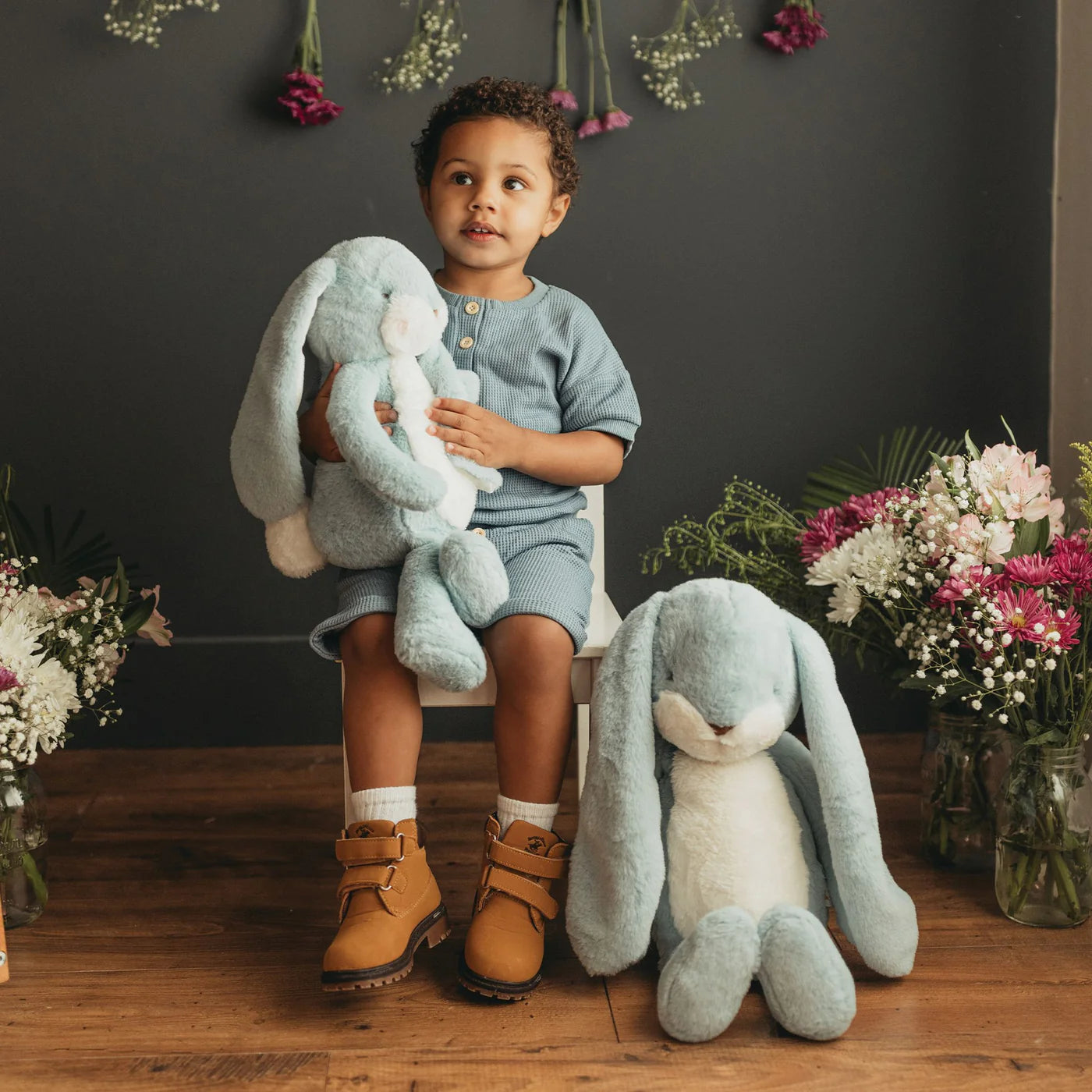 Sweet Floppy Nibble 16" Bunny- Maui Blue