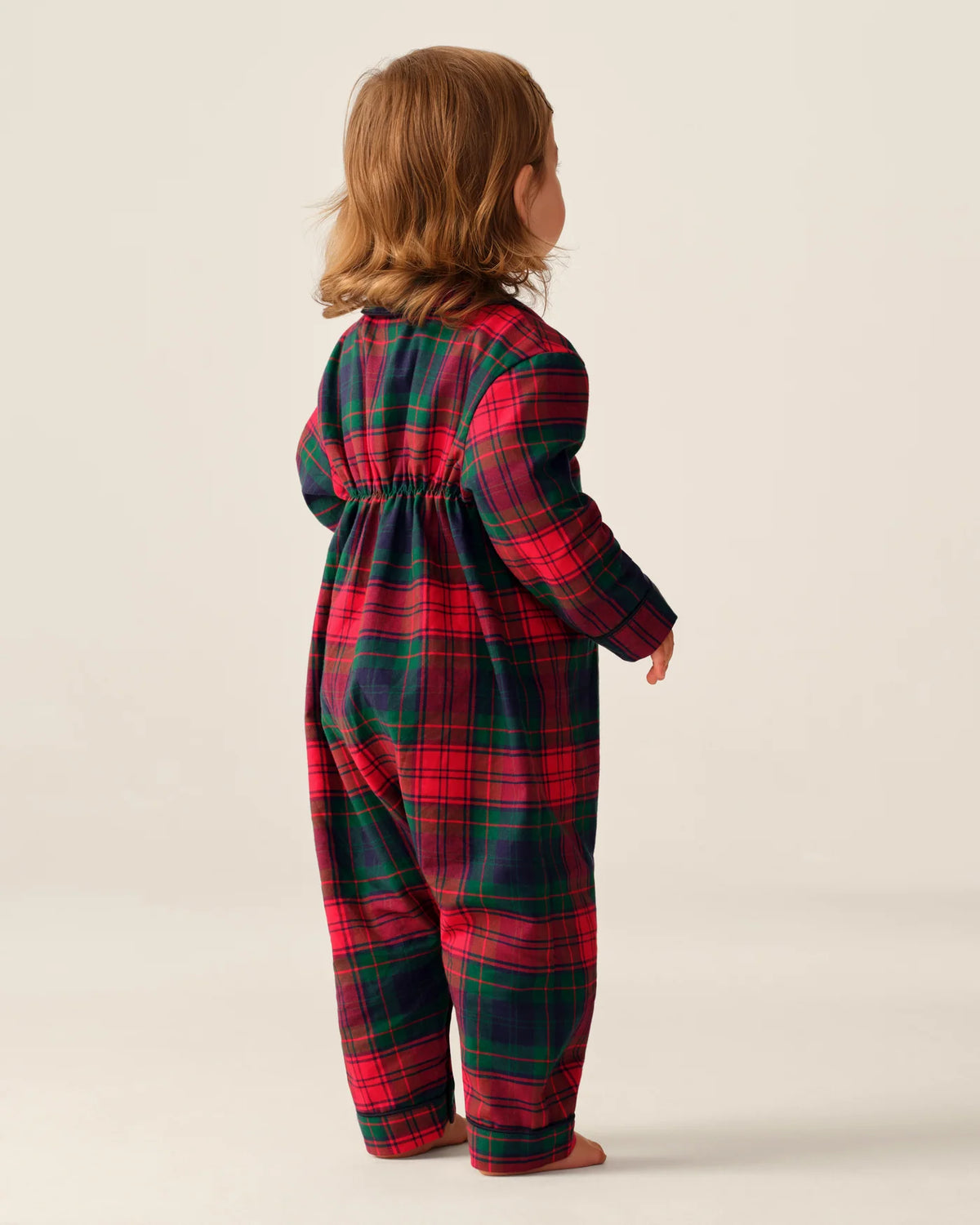 Baby's Twill Cambridge Romper in St. James Tartan Red