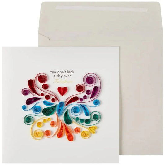 Quilled Day Over Fabulous Birthday Card