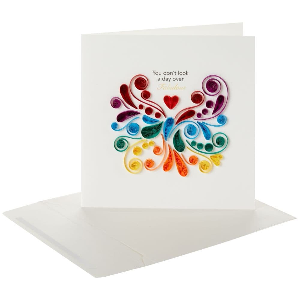 Quilled Day Over Fabulous Birthday Card