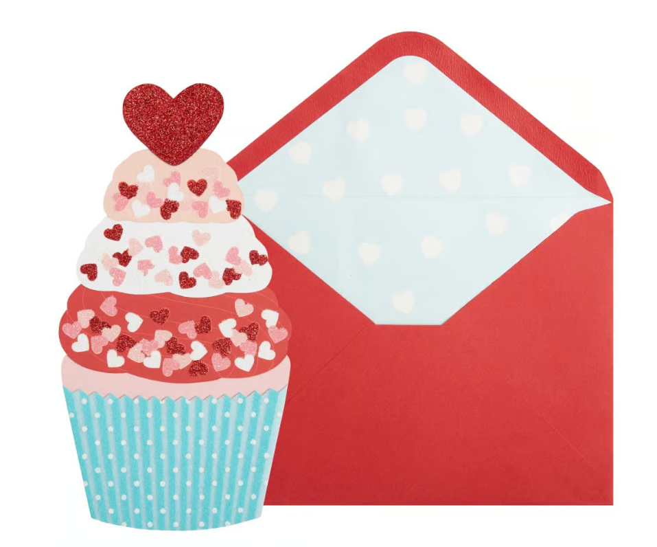 Die Cut Cupcake Valentine's Day