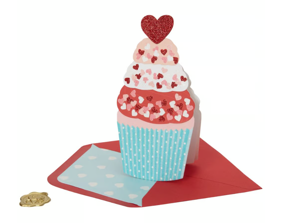 Die Cut Cupcake Valentine's Day