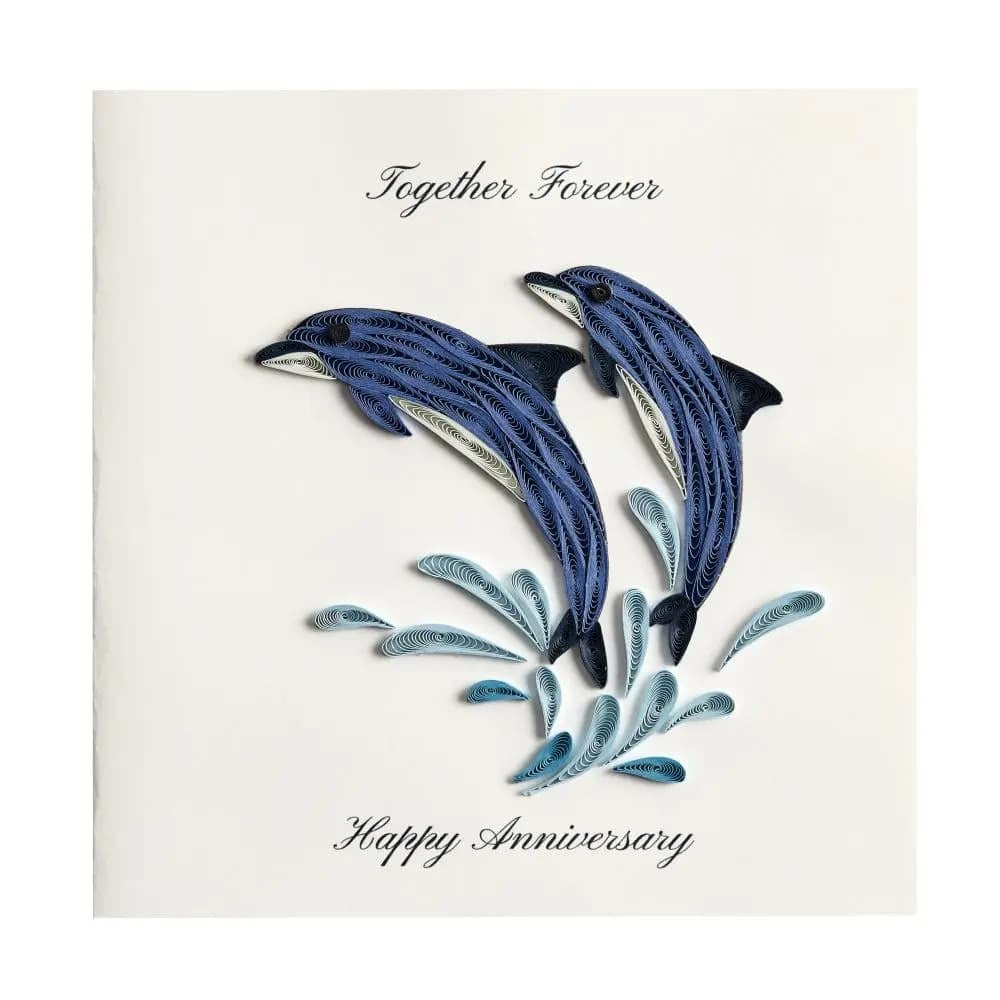 Dolphins Anniversary Card