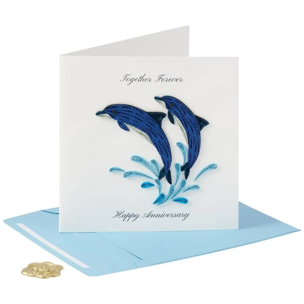 Dolphins Anniversary Card