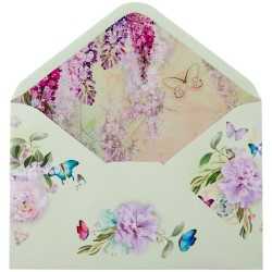 Butterflies And Flowers Collector's Edition Birthday Card