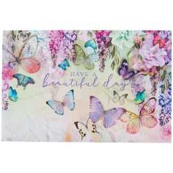 Butterflies And Flowers Collector's Edition Birthday Card