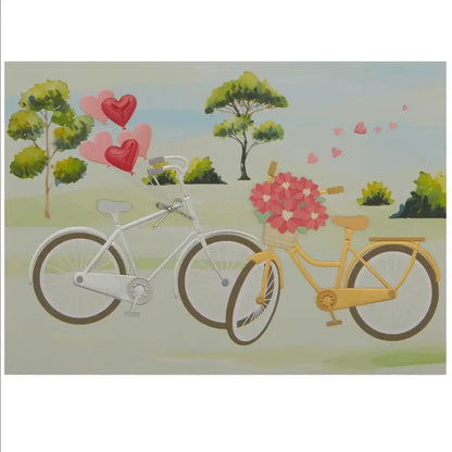 Two Bicycles Valentine's Day Card