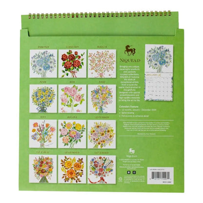 Bouquets Wall 2025 Wall Calendar