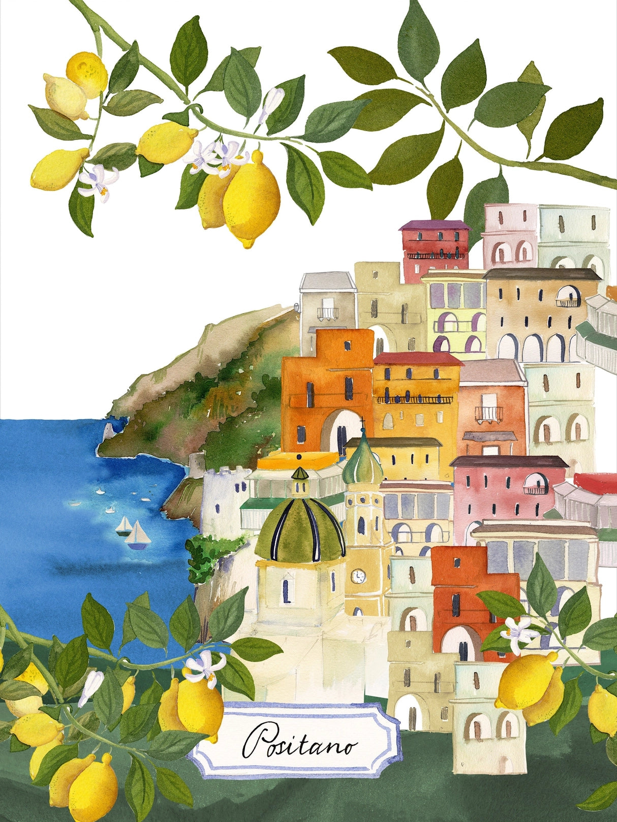 Tea Towel - Positano