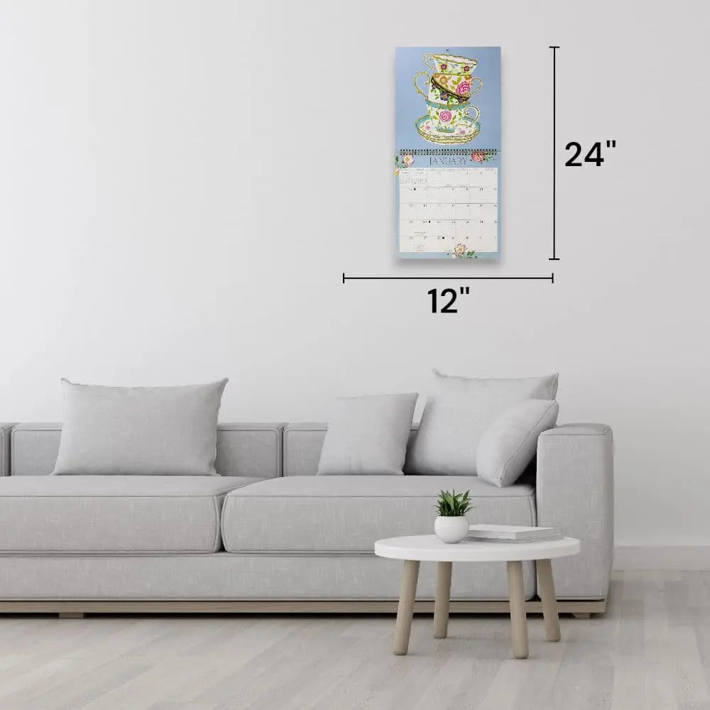 Teacups 2025 Wall Calendar