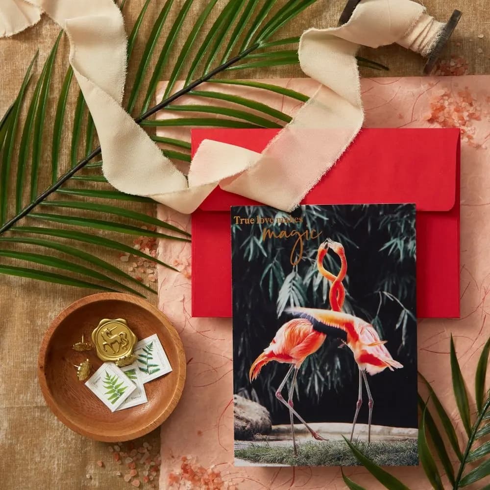 Flamingos Anniversary Card