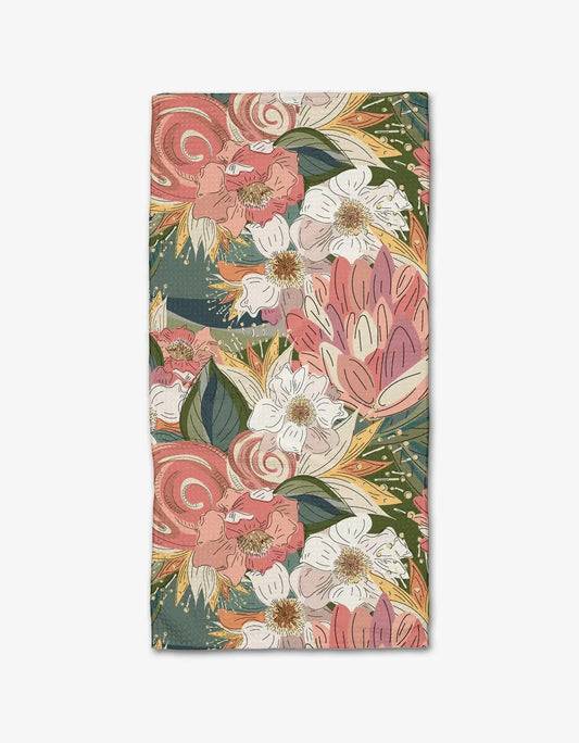 Geometry Flower Explosion Tea Towels