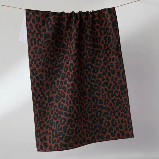 Geometry Midnight Safari Tea Towel