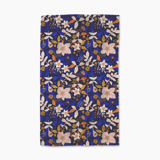 Geometry Nightfall Garden Tea Towel