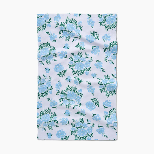 Geometry Plumbago Tea Towel