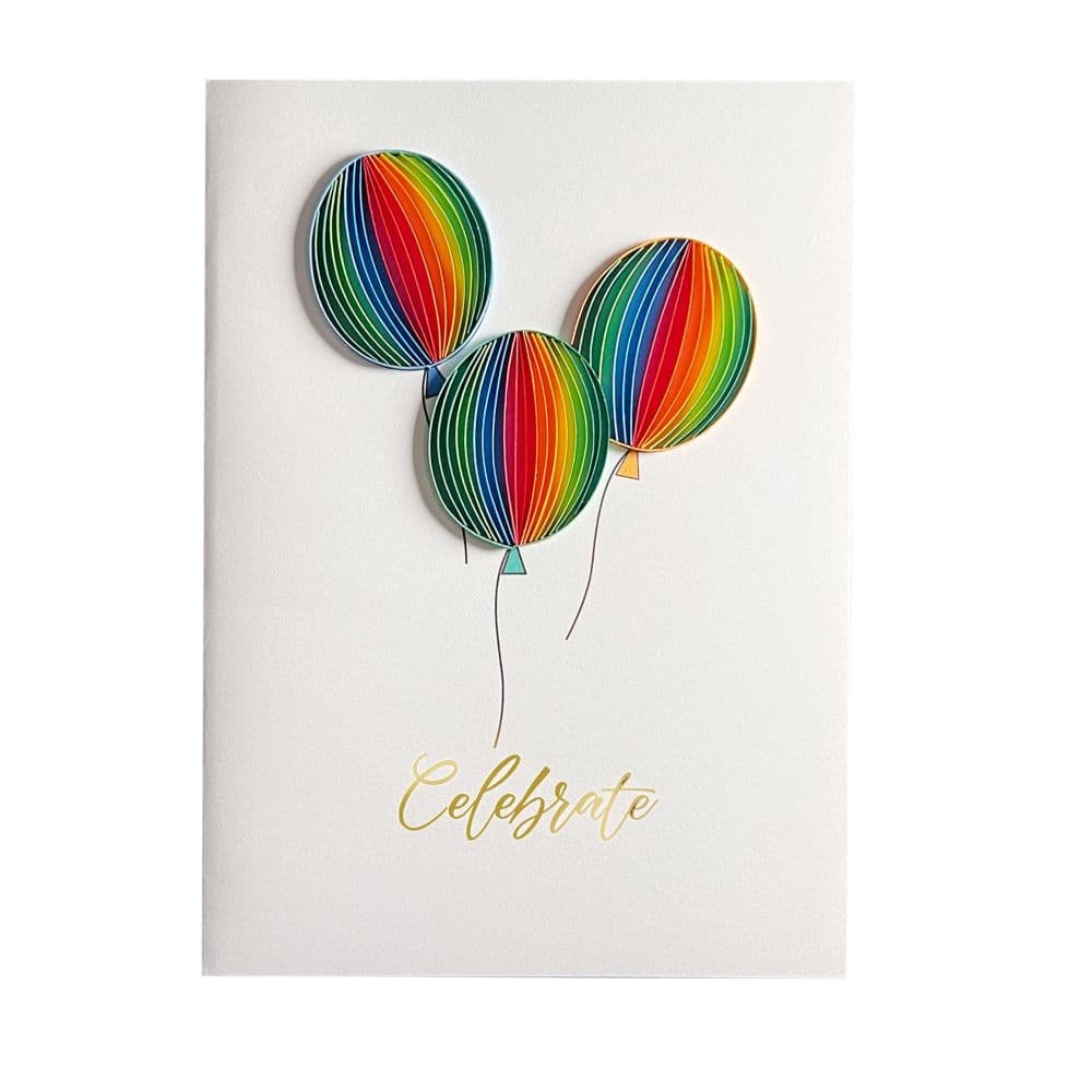 Quilled Birthday Balloons Birthday Card