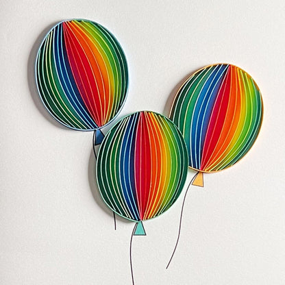 Quilled Birthday Balloons Birthday Card
