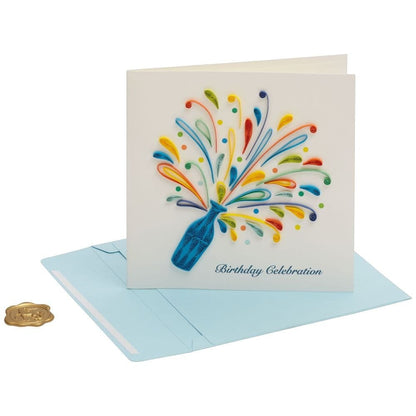 Quilled Birthday Celebration Birthday Card