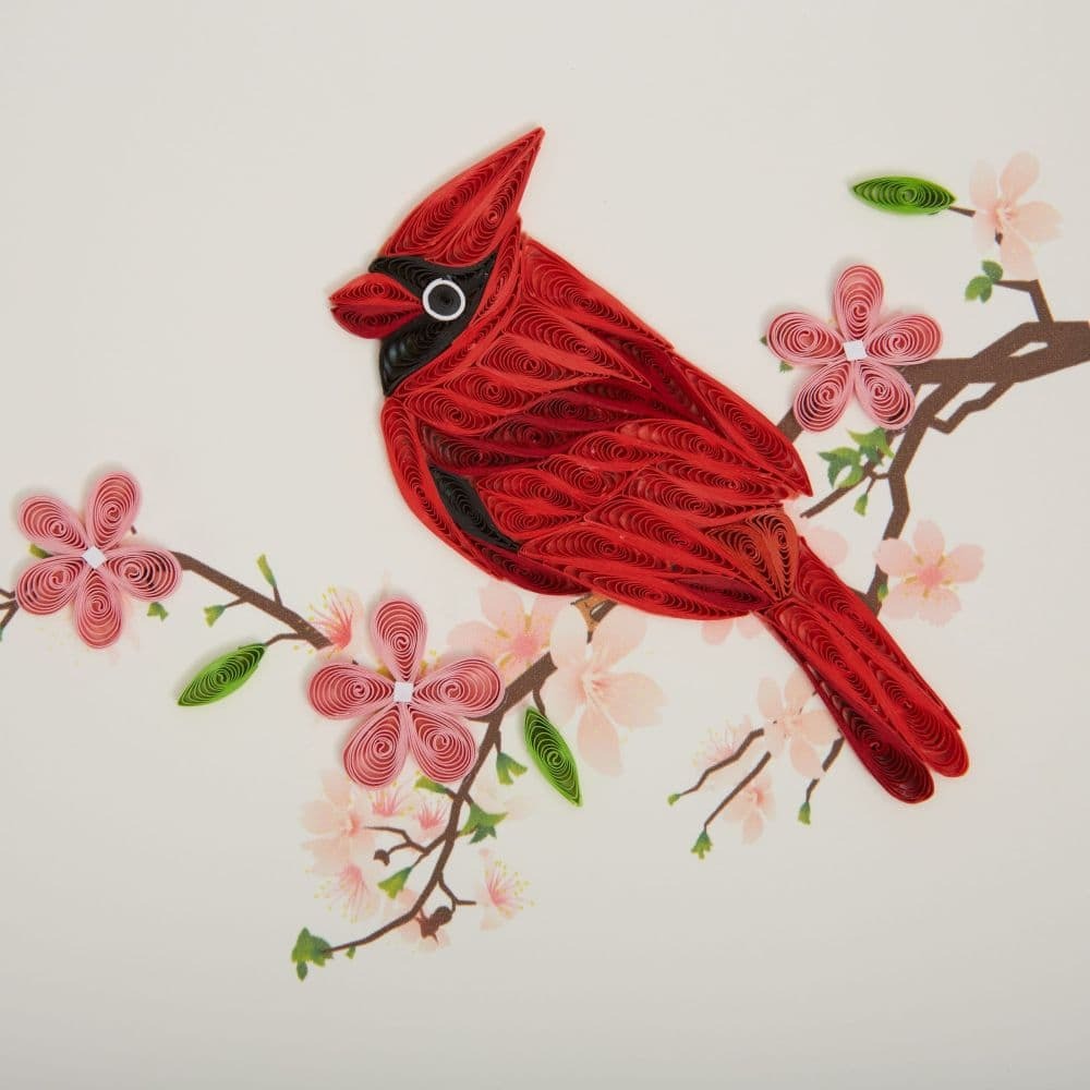 Quilled Cardinal Birthday Card