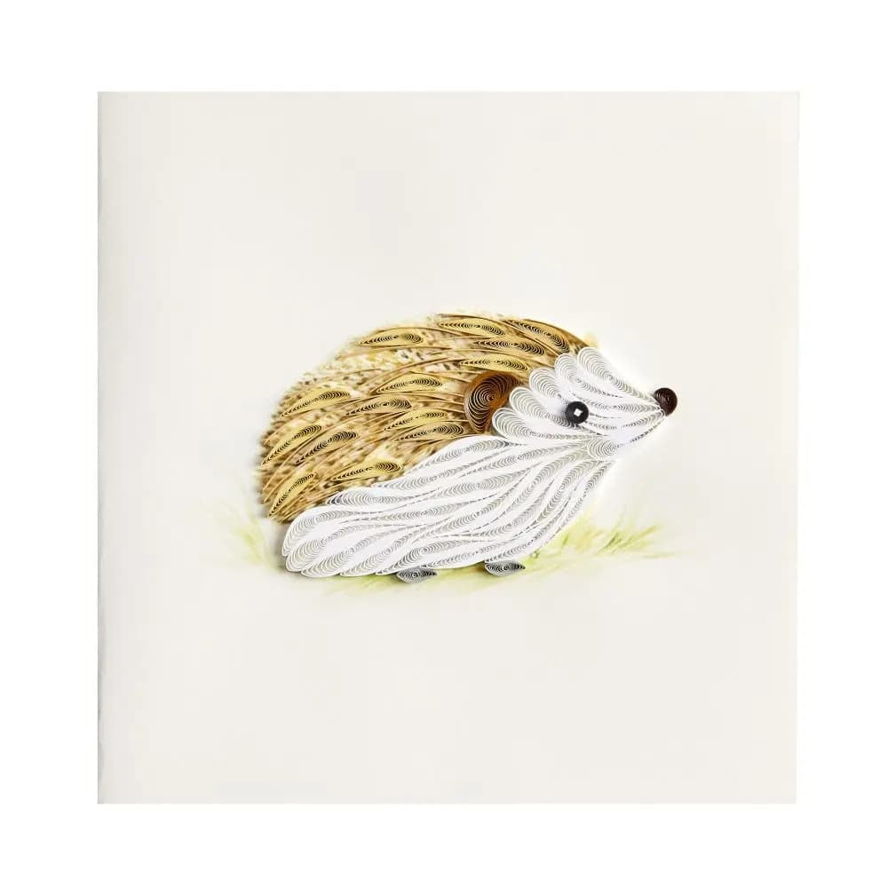 Quilled Hedgehog Blank Card