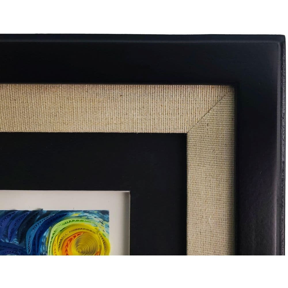 Quilled Starry Night Van Gogh Framed Card