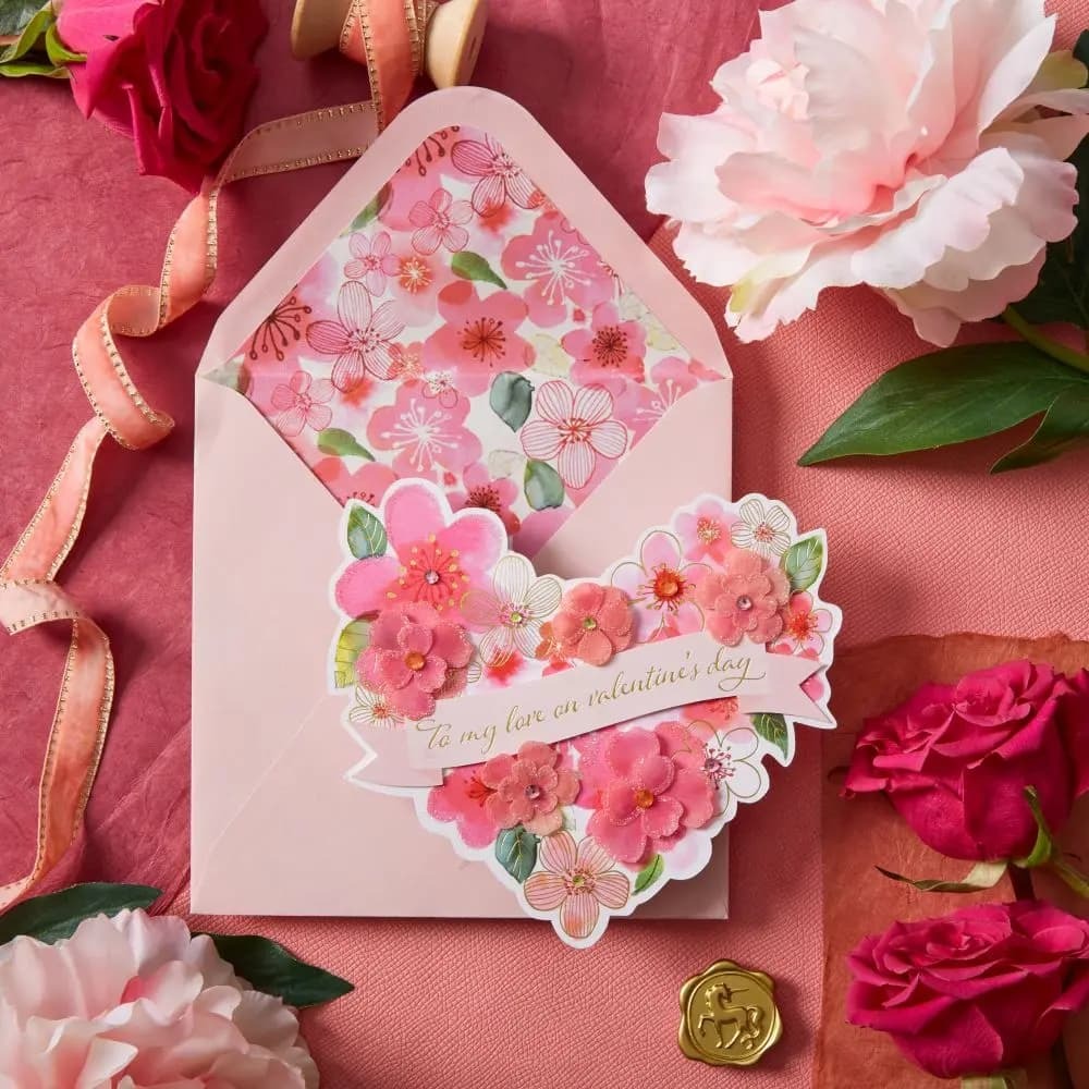 Watercolor Heart Valentine's Day Card